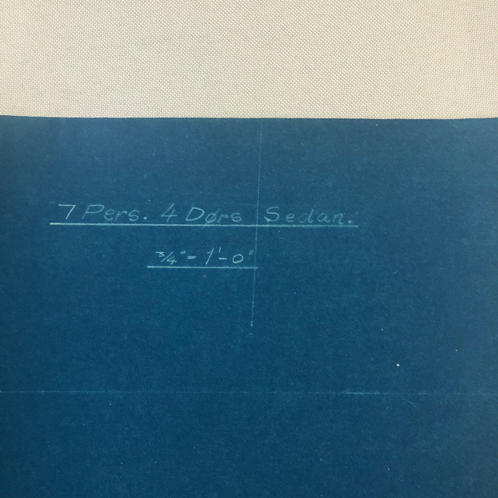 1929 Coachbuilder Car Design Blueprint Rendering Blue Print Sedan Body Style