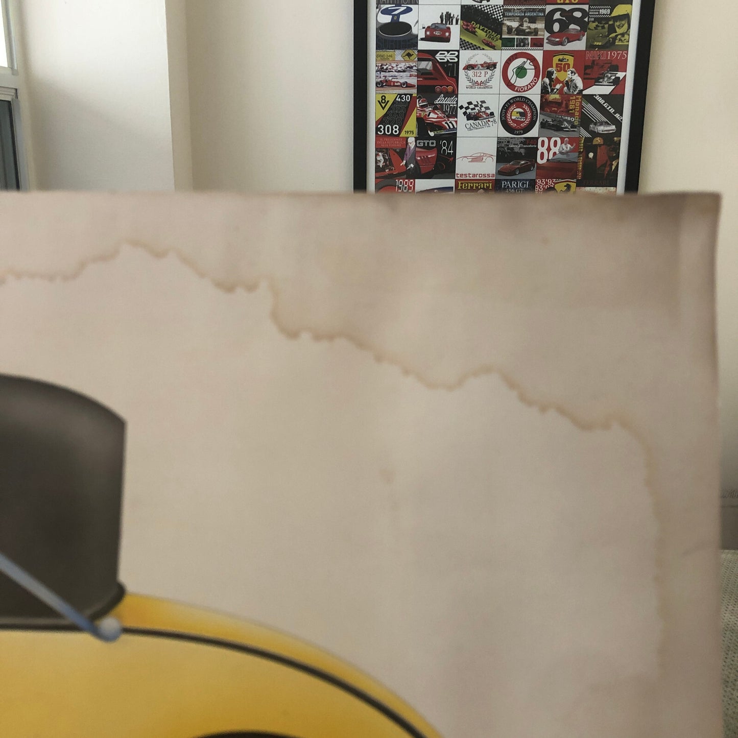 Antique Automobile Car Illustration Art Signed and Dated 1929