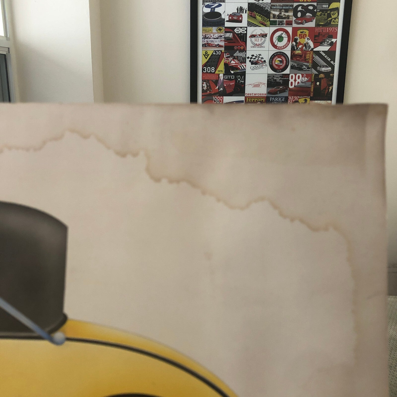 Antique Automobile Car Illustration Art Signed and Dated 1929