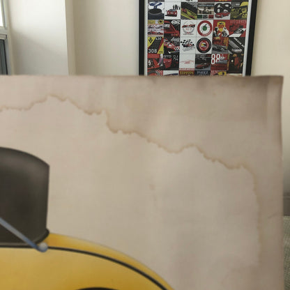 Antique Automobile Car Illustration Art Signed and Dated 1929