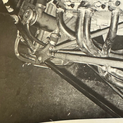 Vintage Car Racing Photo Photograph Print Engine Motor