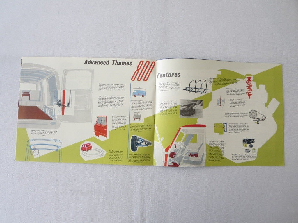 1958 ? Thames 800 Commerical Van & Truck Brochure Freighter + Vintage 