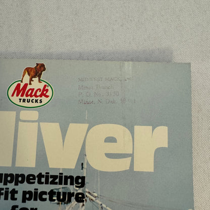 Mack Food Hauling Truck Sales Brochure Catalog R U MC Model Cruise Liner MidLine