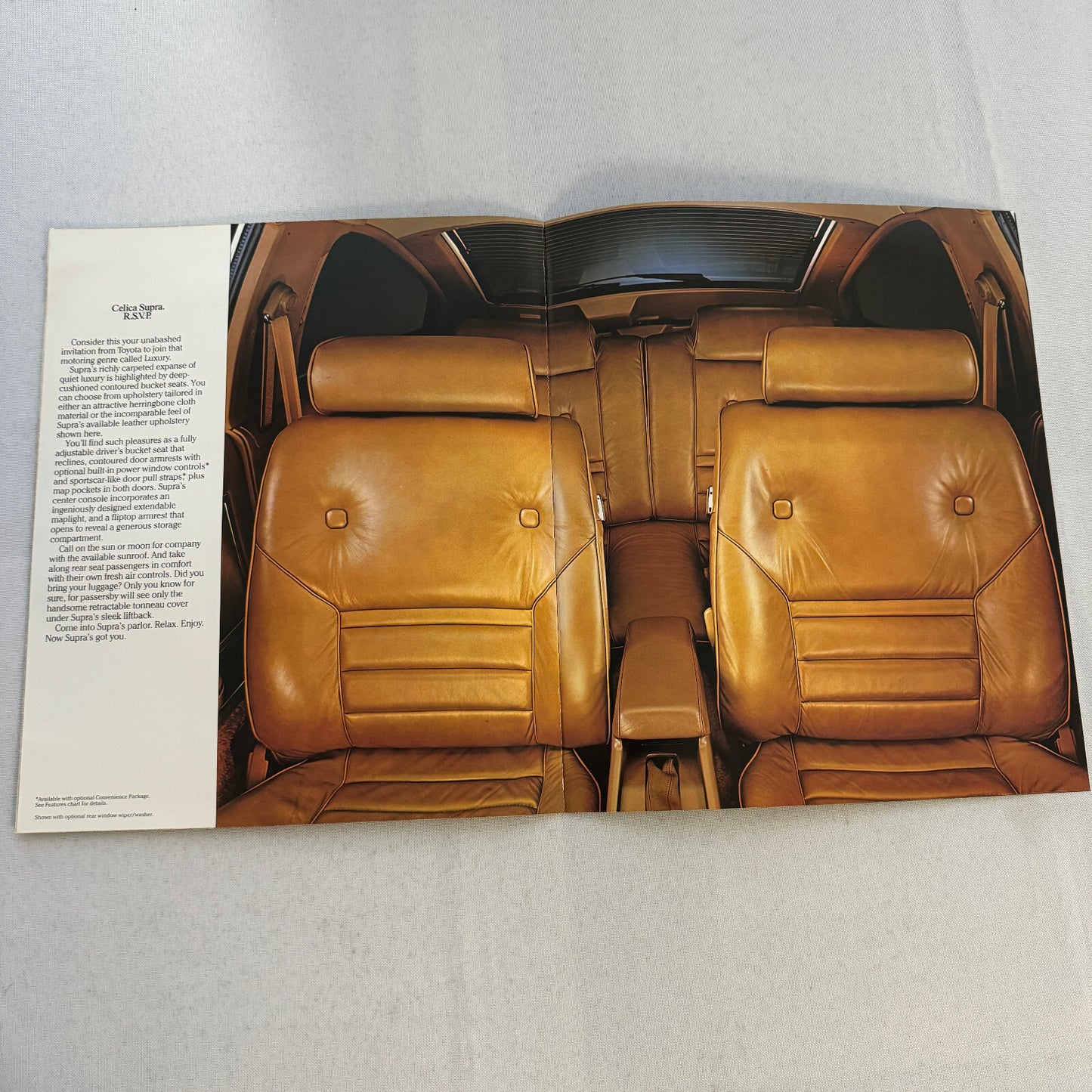 1980 Toyota Celica Supra Sales Brochure Catalog Advertising