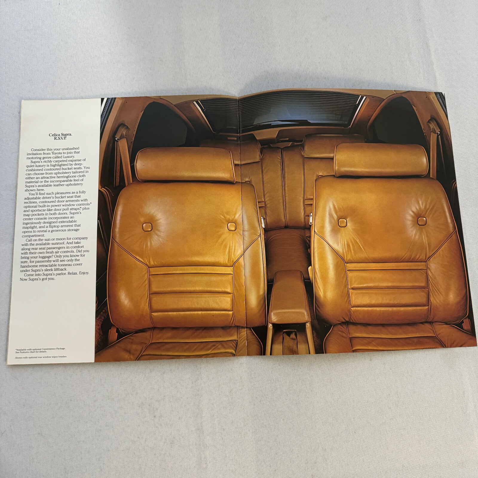 1980 Toyota Celica Supra Sales Brochure Catalog Advertising