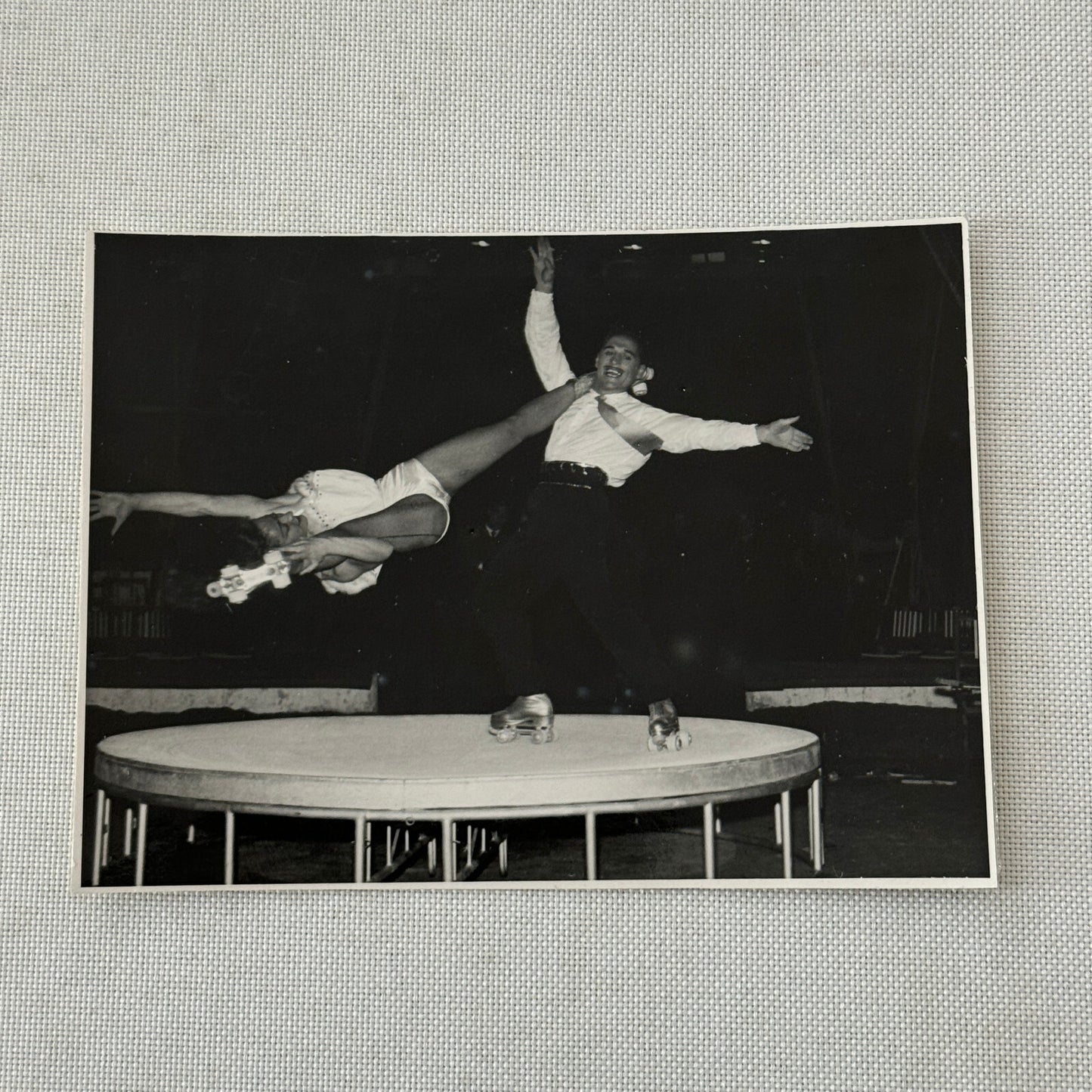 Vintage Circus Rollerskating Roller Skate Performer Act Photo Photograph