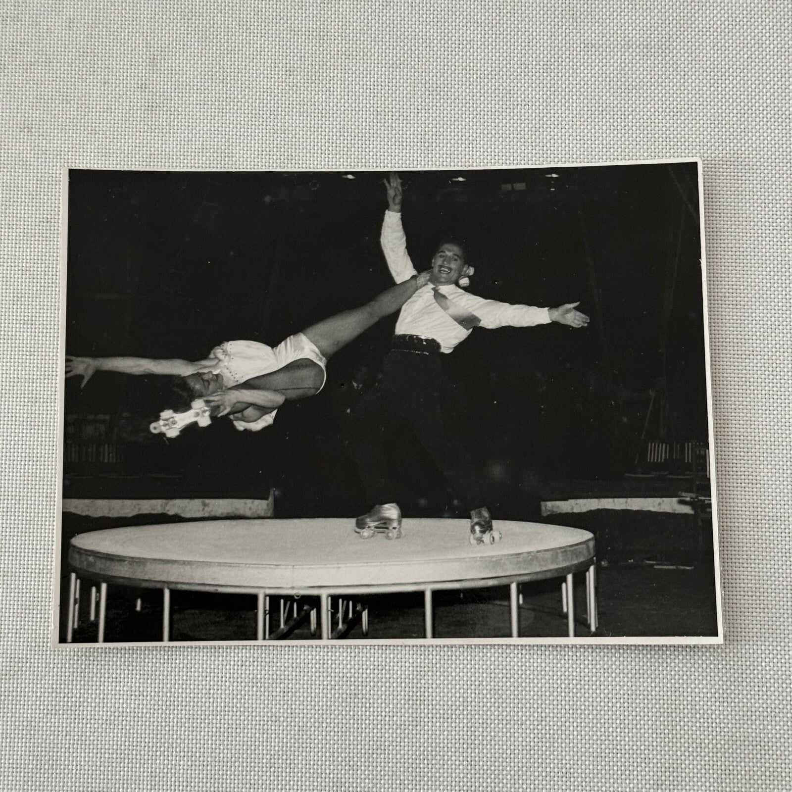 Vintage Circus Rollerskating Roller Skate Performer Act Photo Photograph