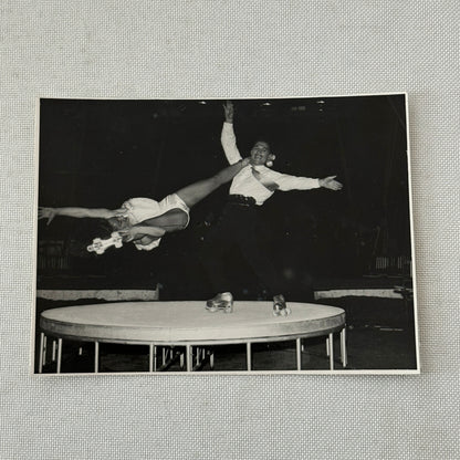 Vintage Circus Rollerskating Roller Skate Performer Act Photo Photograph