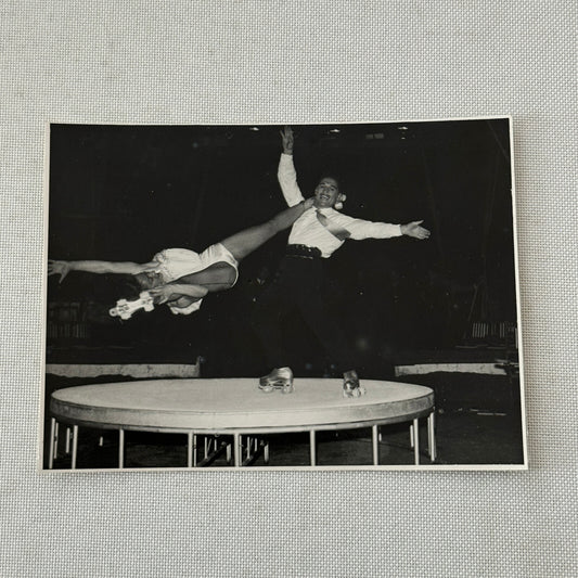 Vintage Circus Rollerskating Roller Skate Performer Act Photo Photograph
