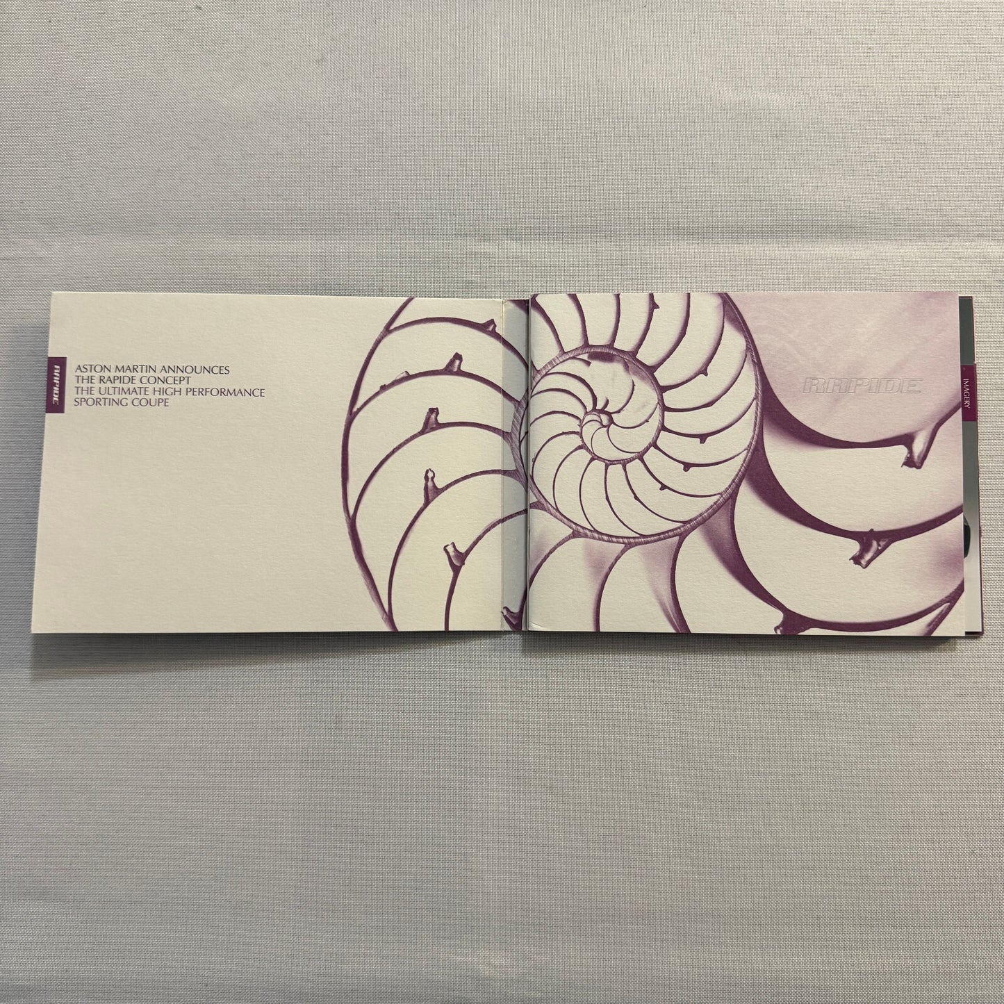 Aston Martin Rapide Car Press Kit Brochure with Photo CD DB9 DBR9 V8 Vantage