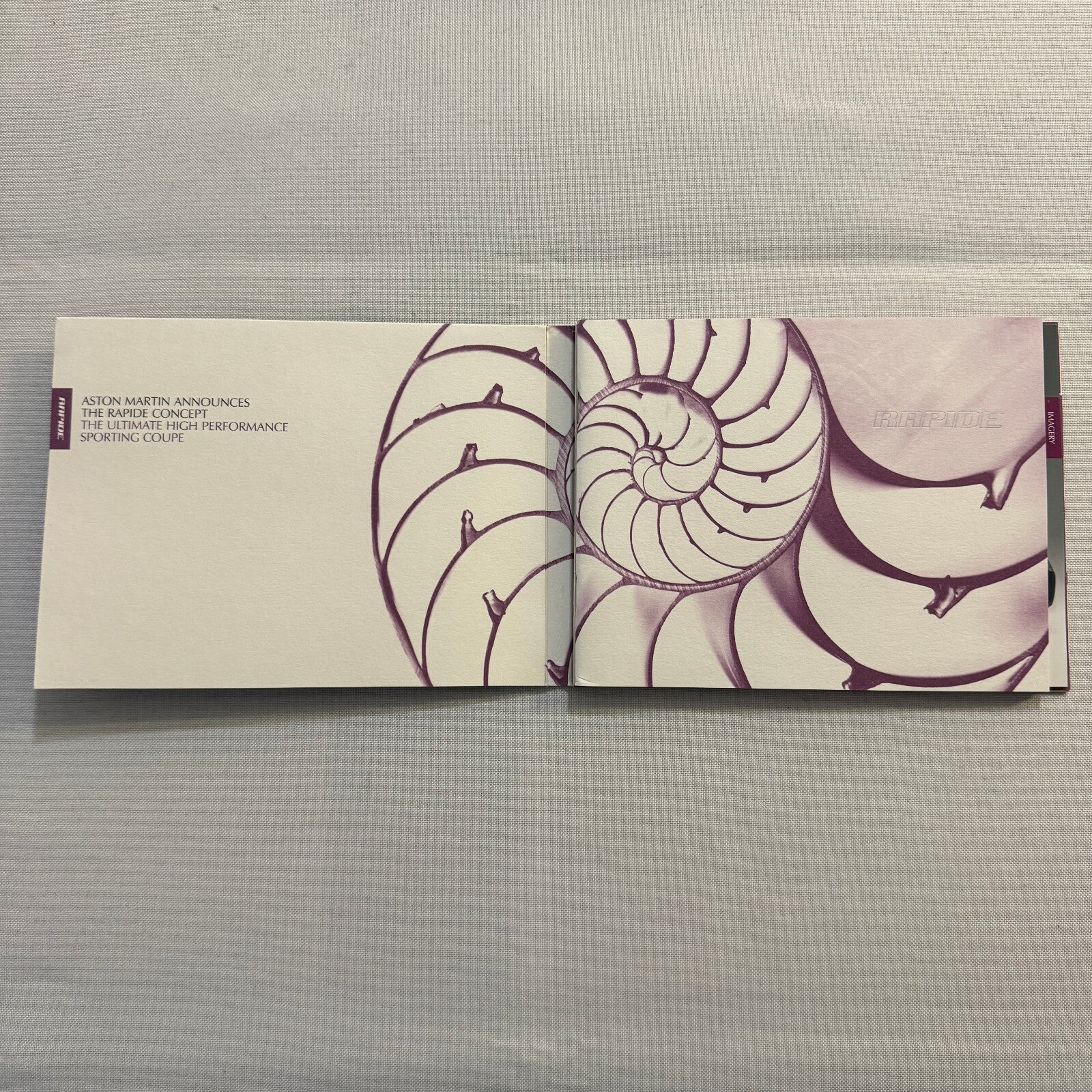 Aston Martin Rapide Car Press Kit Brochure with Photo CD DB9 DBR9 V8 Vantage