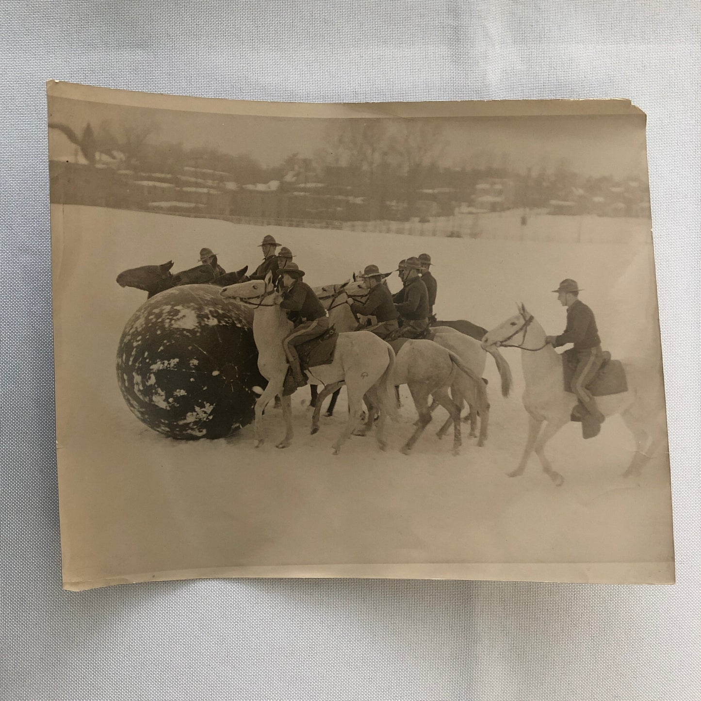 Vintage Press Photo Horse Soccer Sport Underwood Photograph
