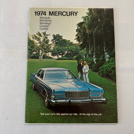 1974 Mercury Car Sales Brochure Catalog Marquis Montego Cougar Comet Monterey