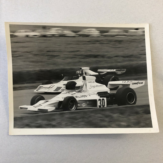 Vintage Grand Prix Racing Photo Photograph - Jody Scheckter Yardley McLaren + 