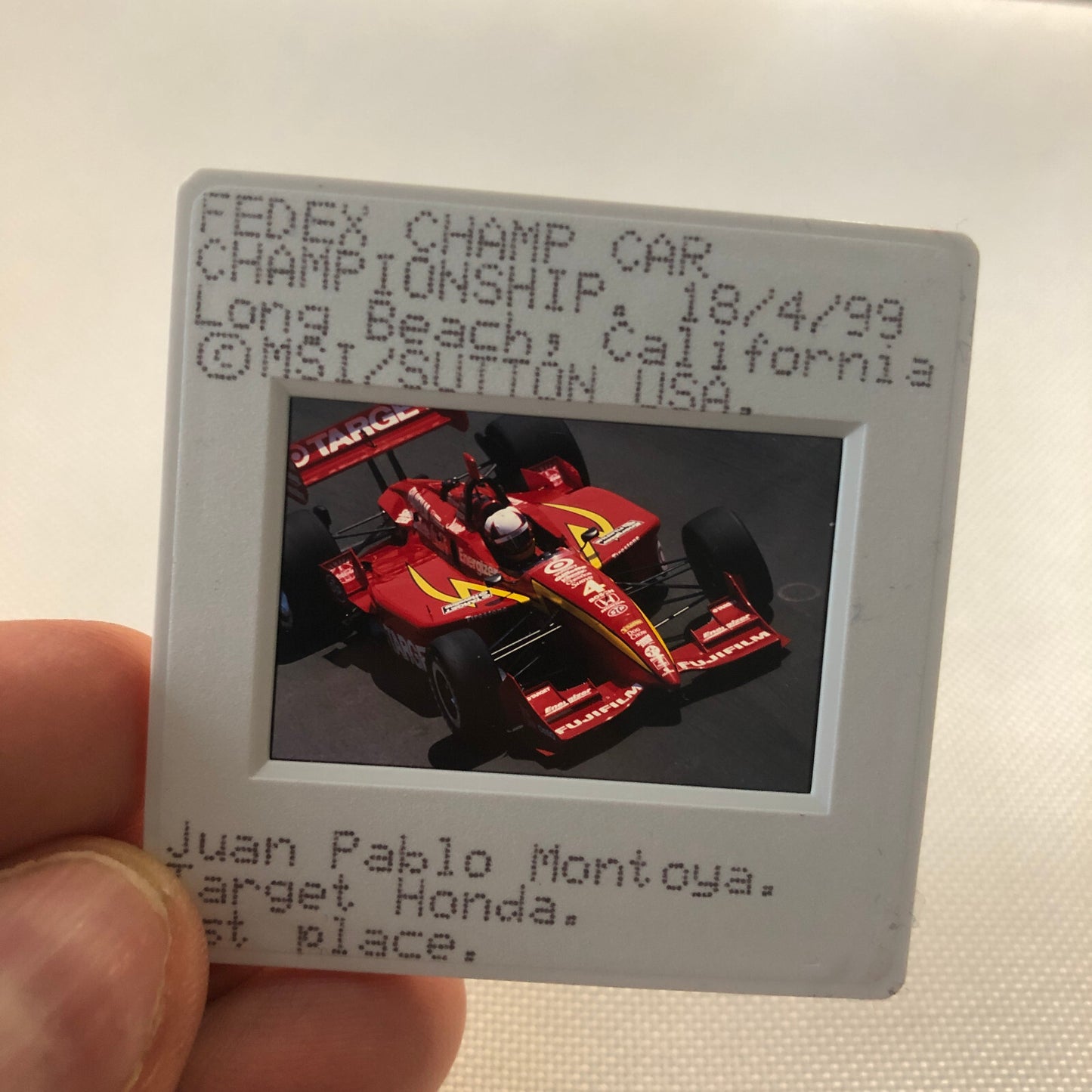 Juan Pablo Montoya Target Honda Champ Car California 1999 35MM Photo Slide