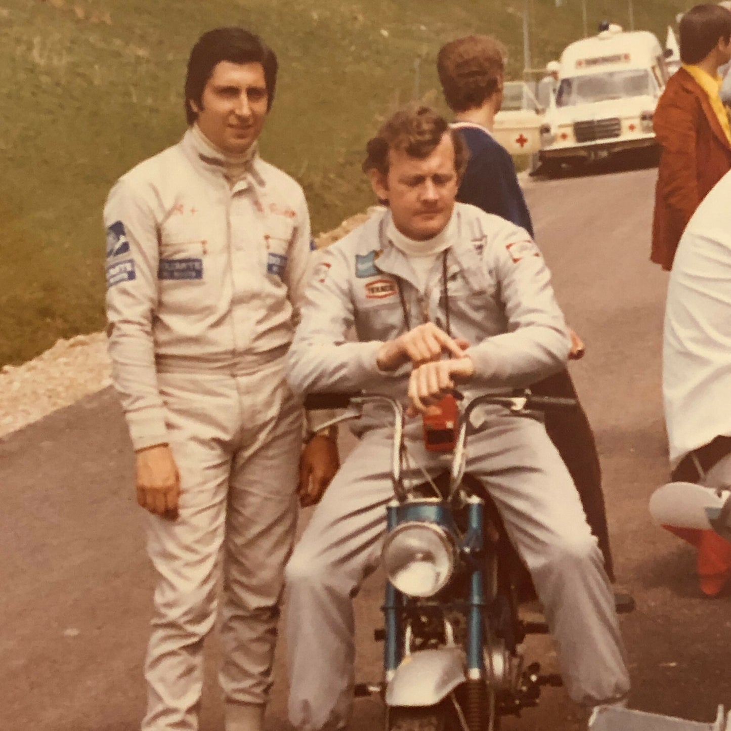 Vintage Racing Driver Photo Photograph Print Mini Bike Scooter 