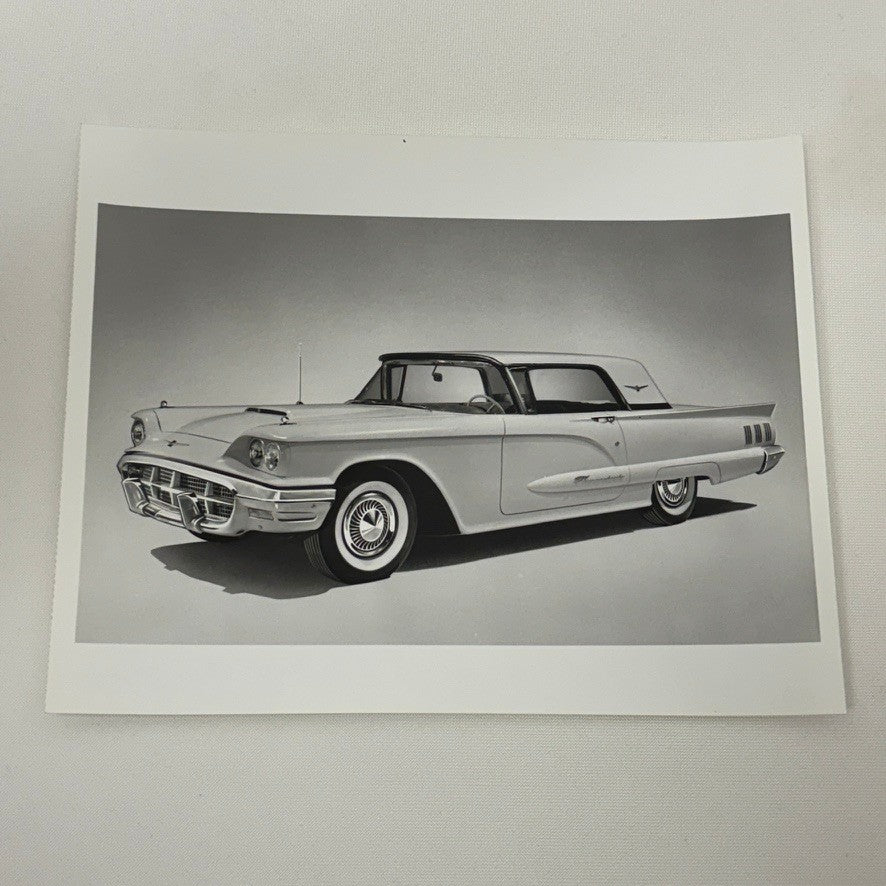 Vintage 1960 Ford Thunderbird Car Automobile Photo Photograph Modern Print