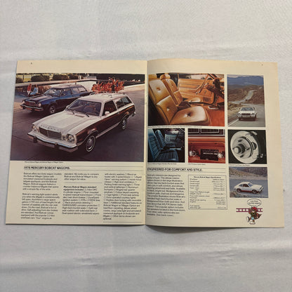 1978 Mercury Bobcat Car Sales Brochure Catalog Special SC Station Wagon Vintage