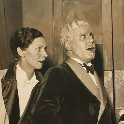 Press Photo Photograph Theater Actors 1933 Frank Vosper Queenie Leonard +