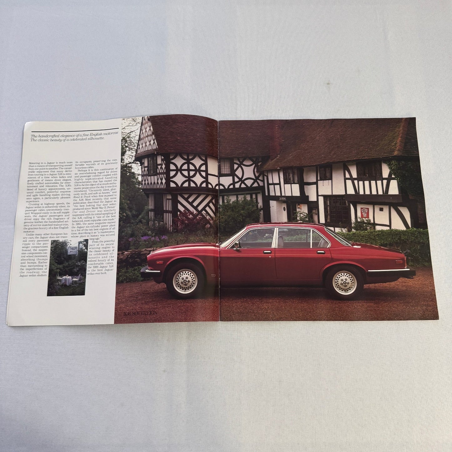 Vintage Jaguar Car Brochure XJ6 Sovereign XJ12 Plas Catalog Automobile 1985 1986