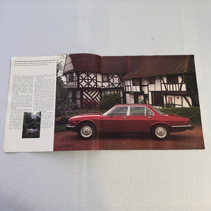 Vintage Jaguar Car Brochure XJ6 Sovereign XJ12 Plas Catalog Automobile 1985 1986