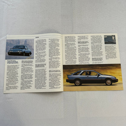 Merkur XR4Ti Car Sales Brochure Catalog Advertising Ford Canadian Market 1985