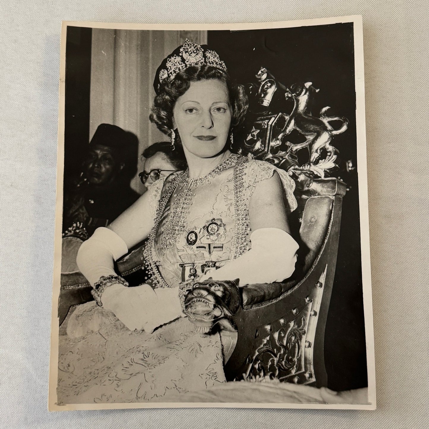 Sultana of Johore Lady Marcella Ibraham Press Photo Vintage 1955 Sultan Malysia