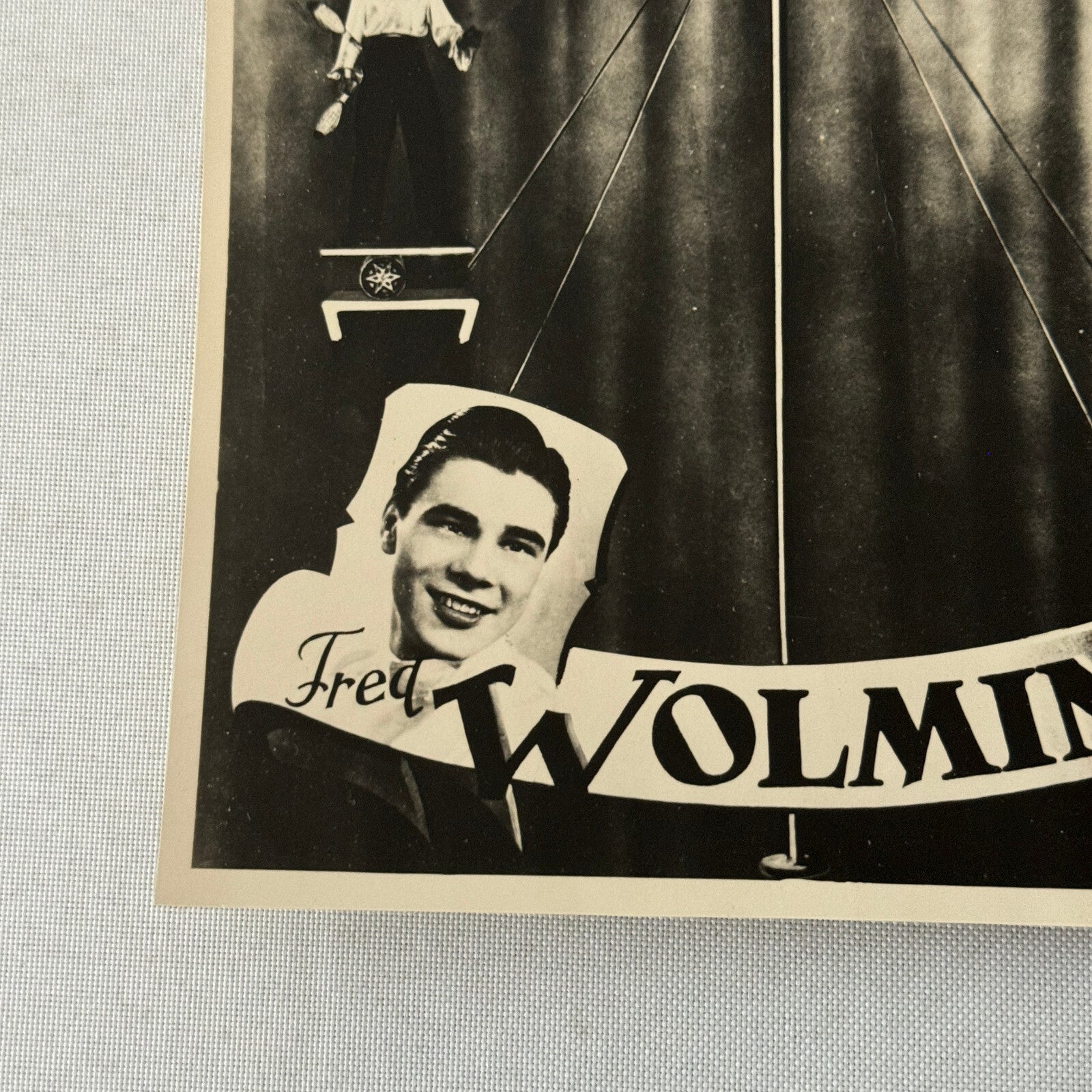 Vintage Circus Juggling Acrobat Act Fred Wolmin and Partner Photo Photograph