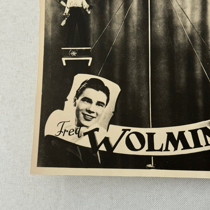 Vintage Circus Juggling Acrobat Act Fred Wolmin and Partner Photo Photograph