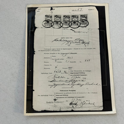 Fabrique Nationale FN Car Automobile Purchase Document Photograph Lot 2x