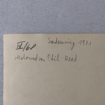 Vintage Motorcycle Racing Photo photograph Yamaha Bike Phil Read 1971