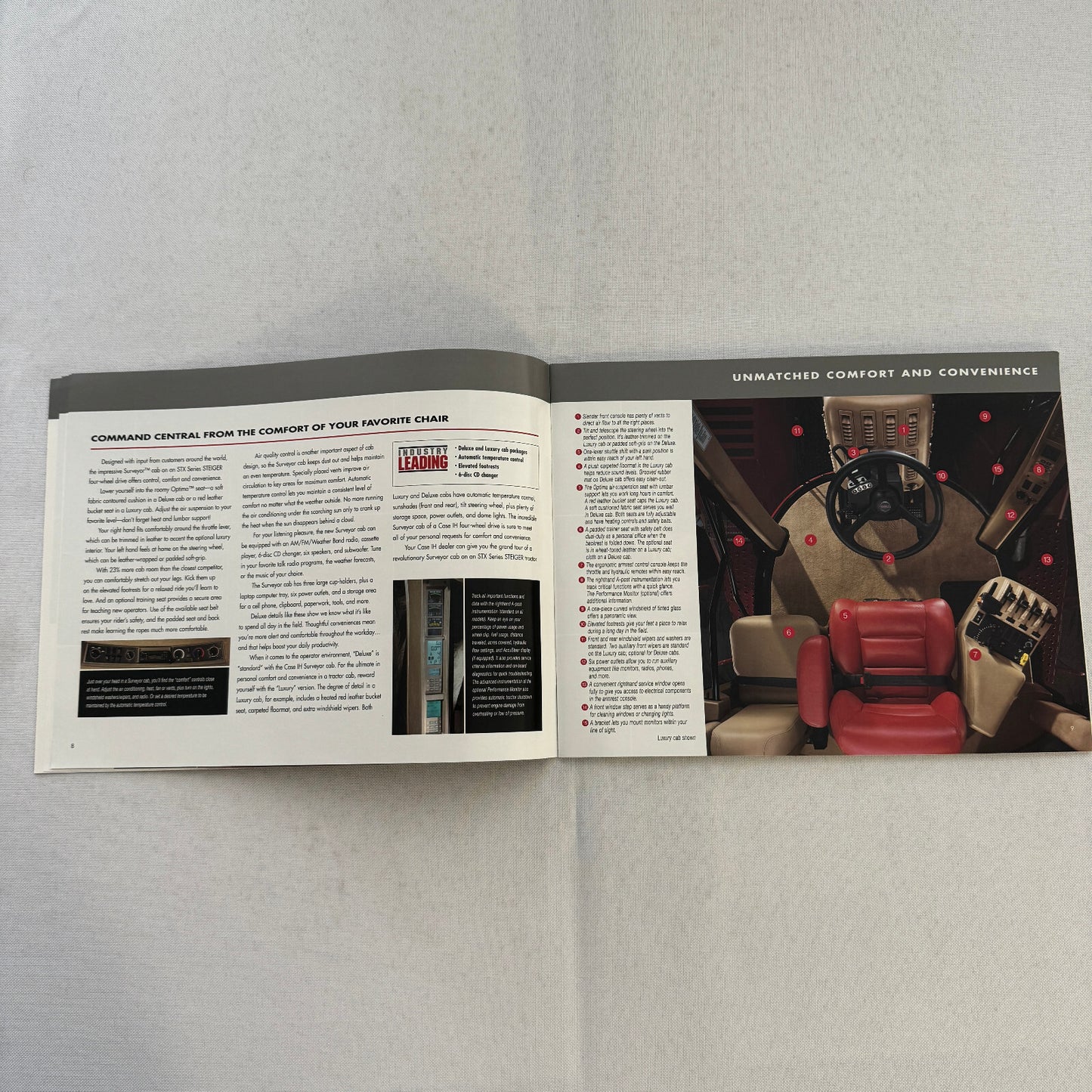 Case STX Series Steiger Tractor Sales Brochure Catalog Advertising 275 to 440 HP