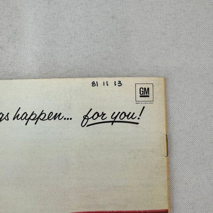 1982 Chevrolet Citation Car Sales Brochure Catalog Chevy X11 X-11