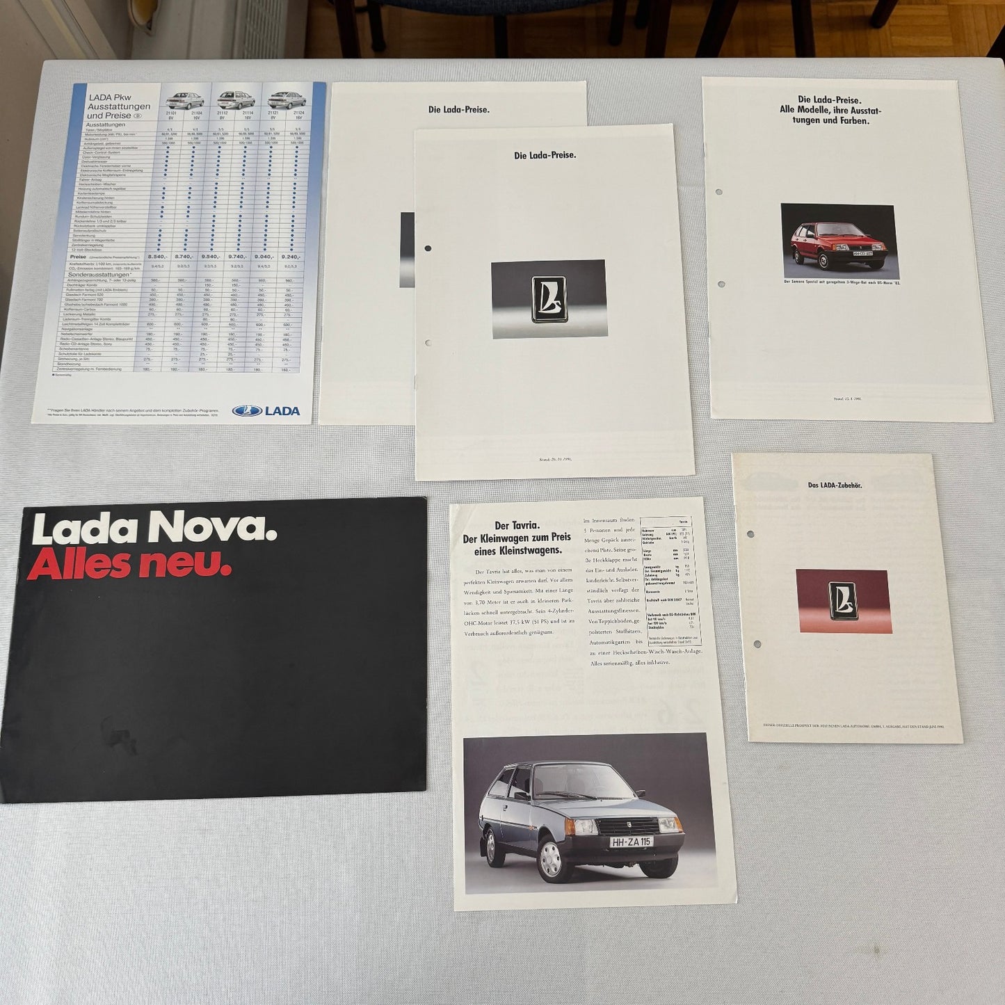 Lada Car Sales Brochure Literature Lot 40+ Pieces Lada Niva Samara Nova RL +