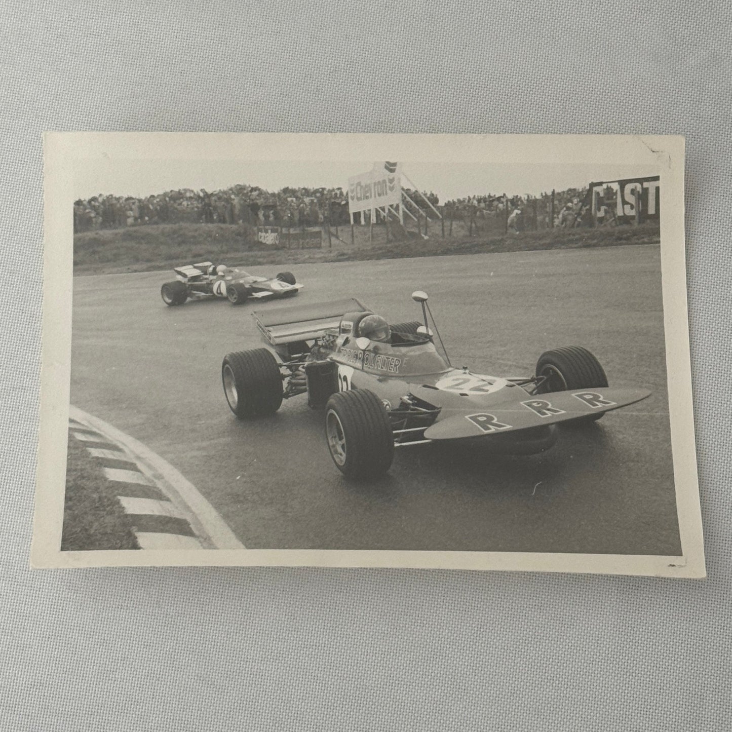 Vintage Racing Photo 1971 Dutch Grand Prix Race Skip Barber Autocar Photograph