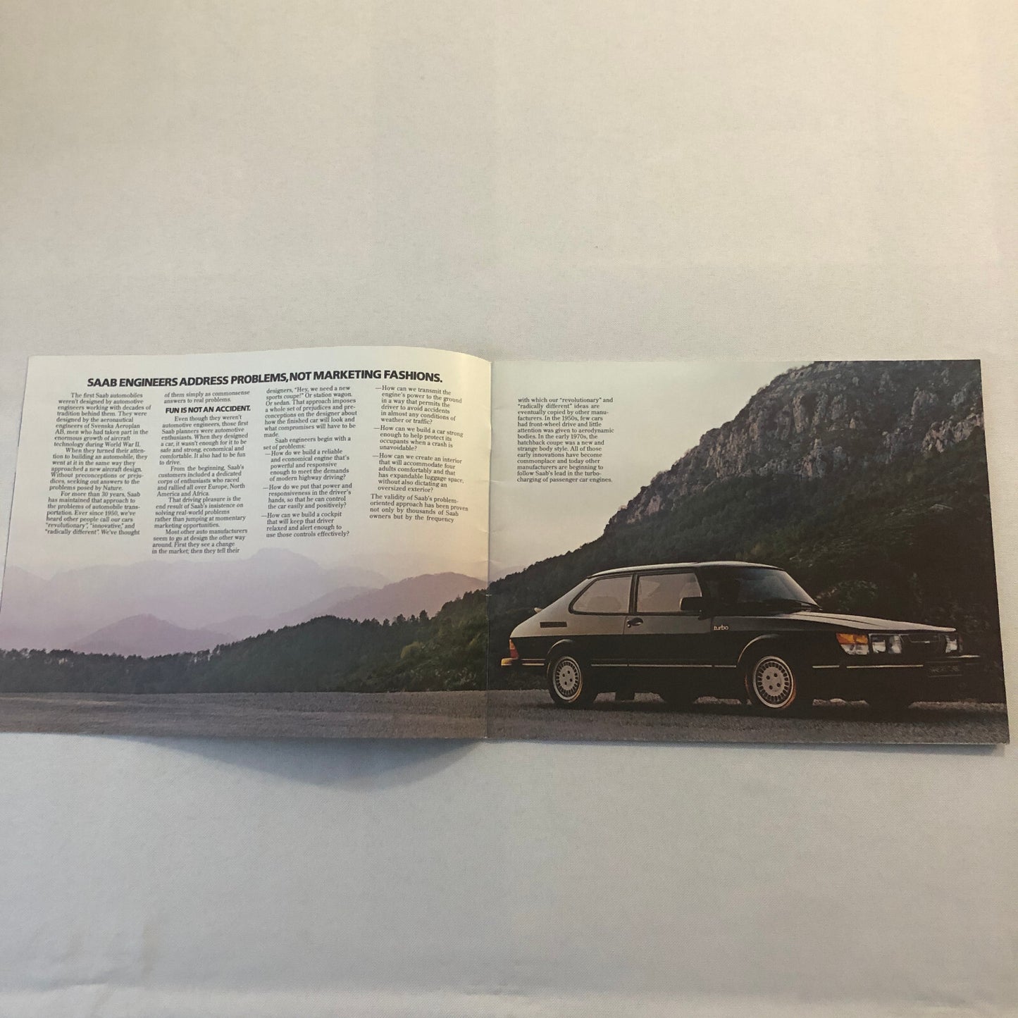 1983 Saab 900 Sales Brochure Catalog Advertising Saab 900 Turbo 900S 900 S