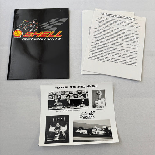 1996 PPG Indy Car Racing Shell Team Bobby Rahal Bryan Herta Press Kit Brochure