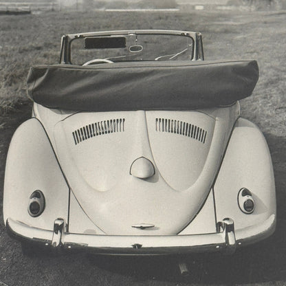 Vintage Volkswagen Beetle Convertible Cabriolet VW Automobile Photo Photograph