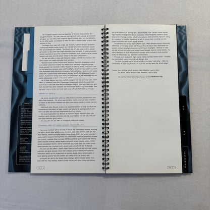 2001 Infiniti Car Press Kit Brochure Q45 I30 G20 QX4 Photo CD 35mm Slides