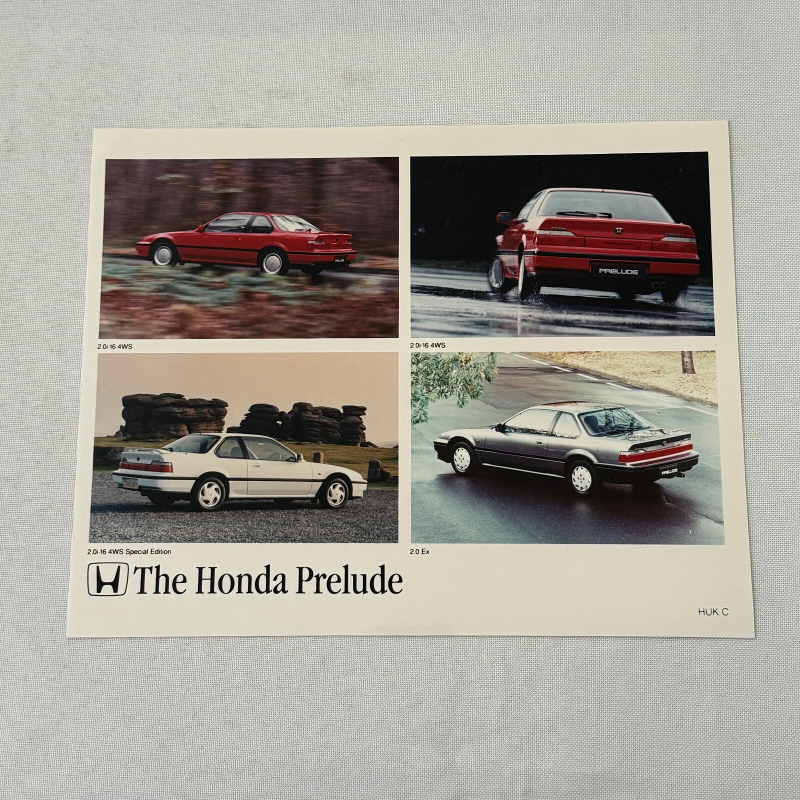 Honda Prelude Car Factory Press Photo Photograph European Market