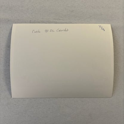 Porsche 911 SC Cabriolet Convertible Car Factory Press Photo Photograph