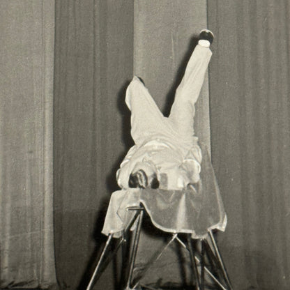 Vintage Circus Performer Balancing Juggling Act Photo Photograph Print