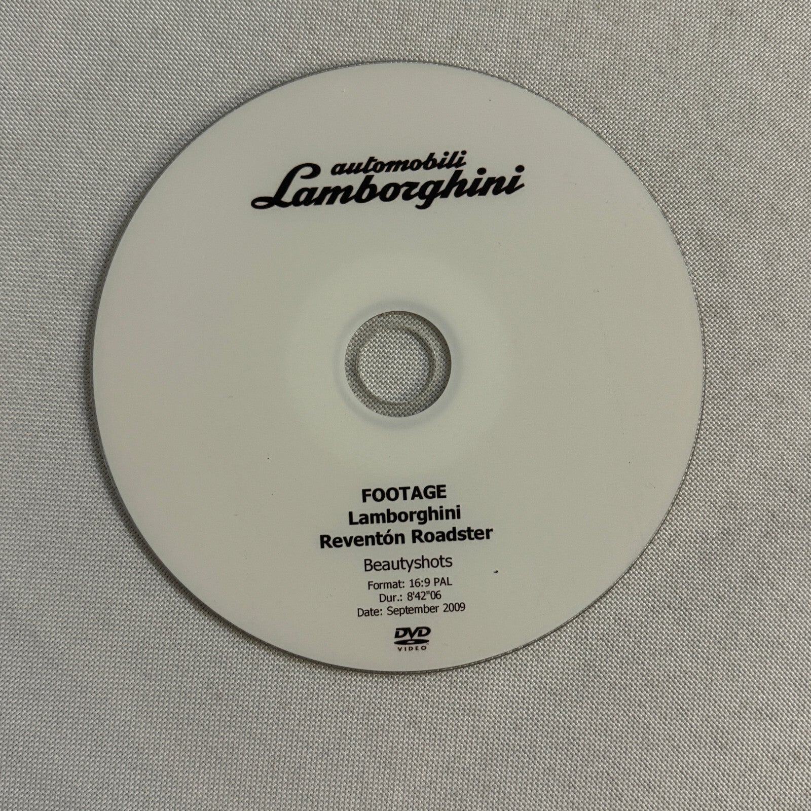 2009 Lamborghini Reventon Roadster Car Detail Footage DVD