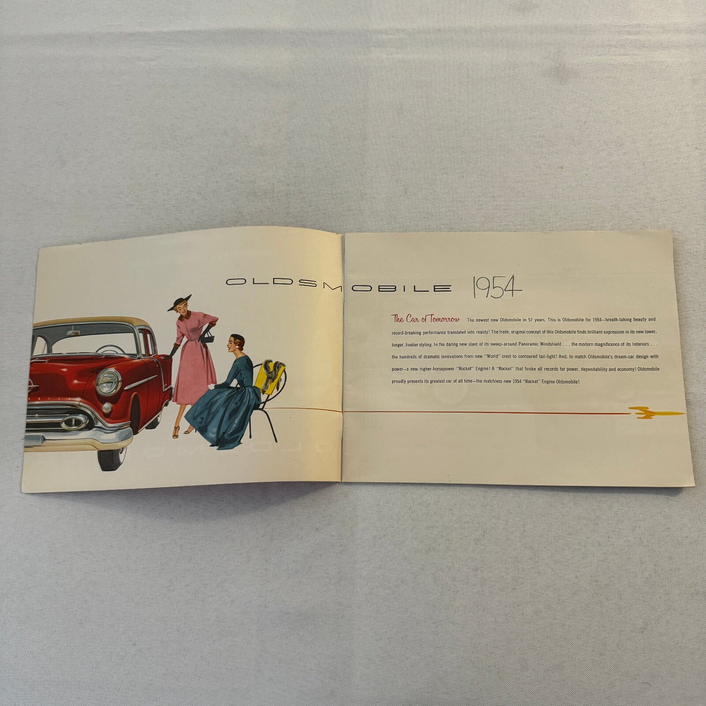 1954 Oldsmobile Sales Brochure Catalog Super 88 Ninety Eight Starfire 88