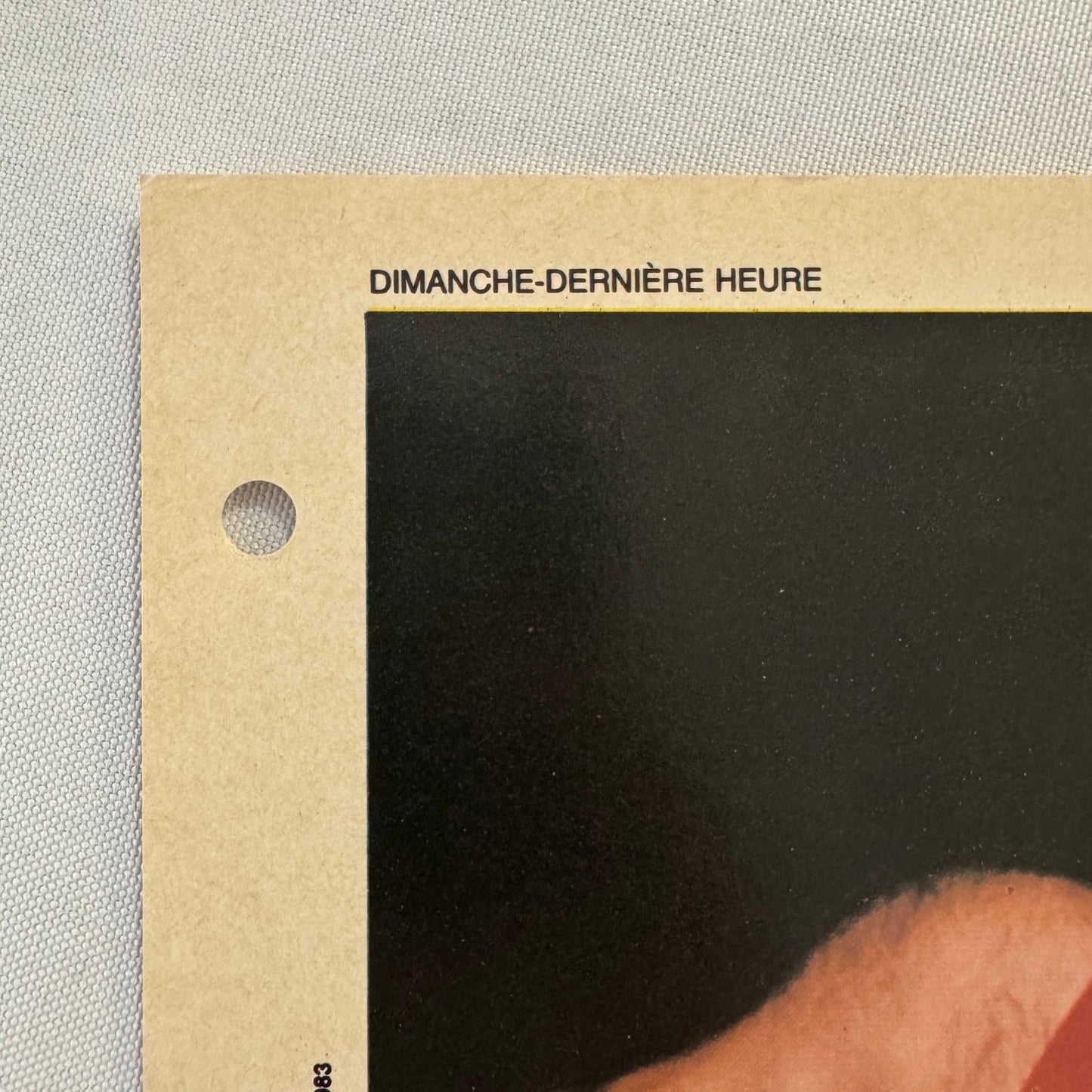 Vintage Wrestling Print Insert Pierre Mad Dog Lefebvre Quebec French 1983