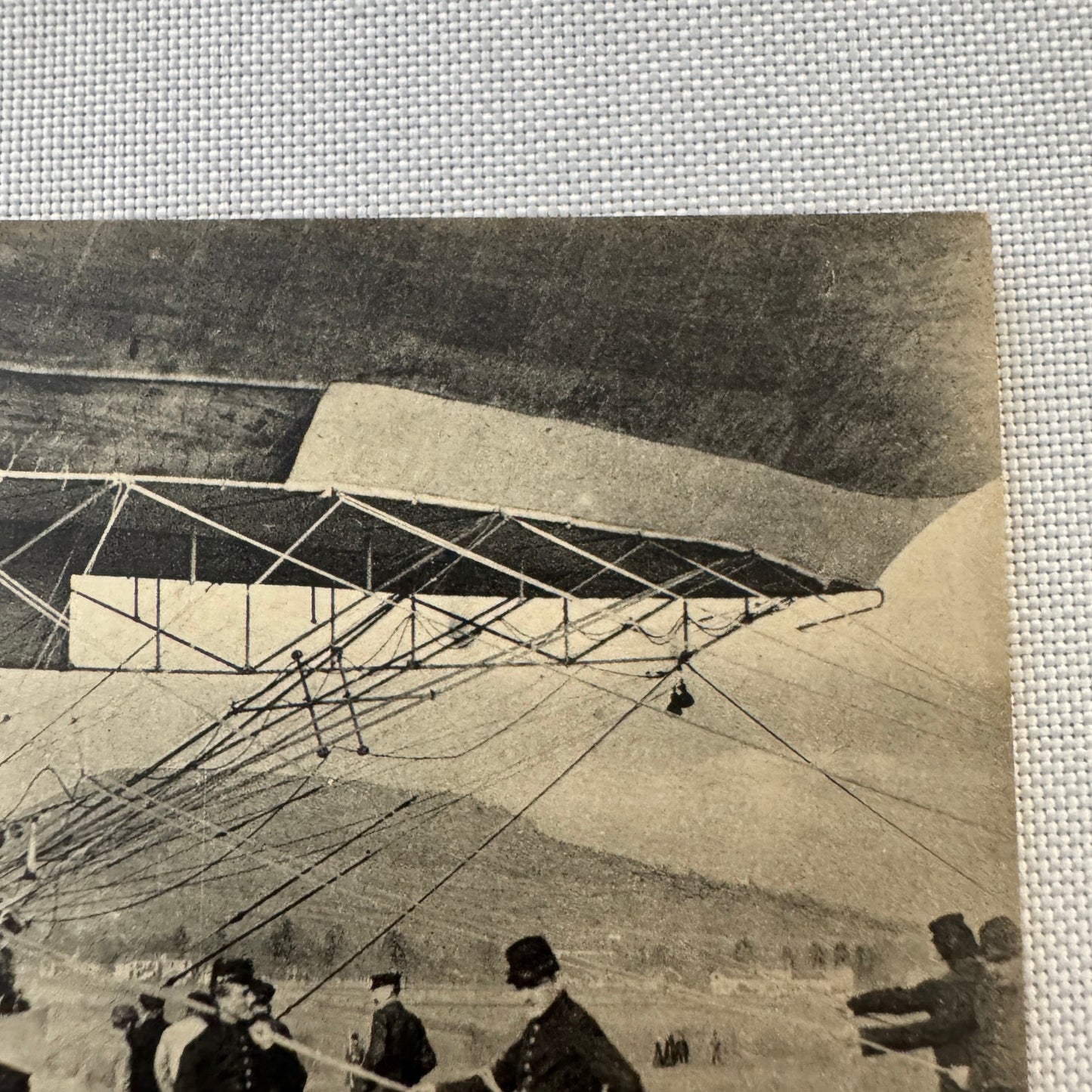 Vintage Zeppelin Airship Dirigible Postcard Post Card French Le Lebaudy