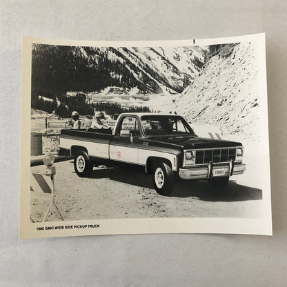 1980 GMC Wide Side Pickup Truck Press Photo Photograph Print GMC Pick Up