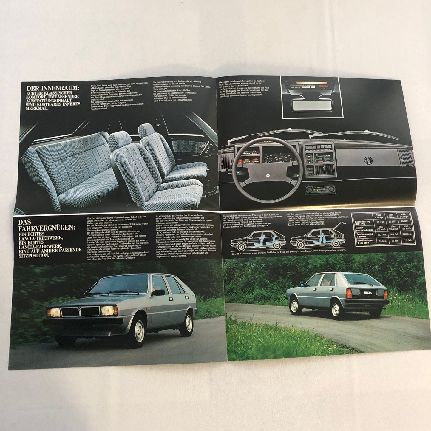 Lancia 1300 and 1500 Car Sales Brochure Catalog German Text