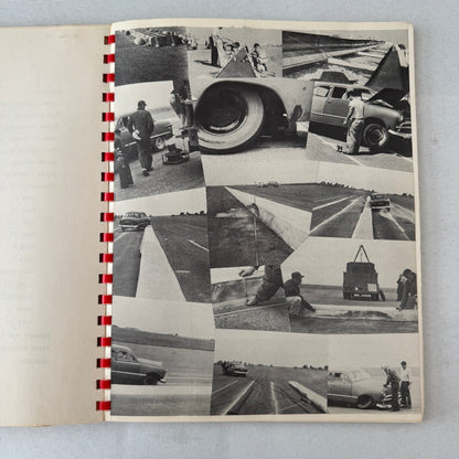 1953 California Civil Engineering Road Construction Report Curb Test Automobile