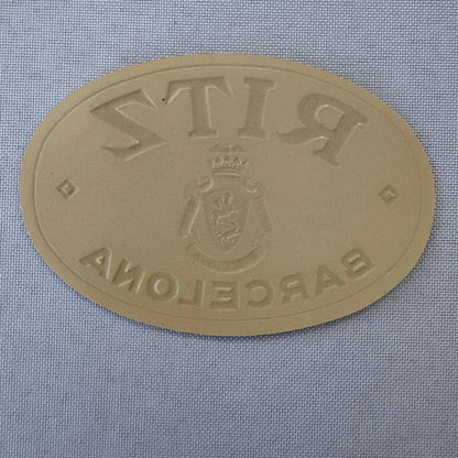 Vintage Hotel Travel Label Hotel Ritz Barcelona Spain Espana Spanish